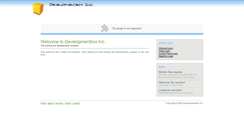 Desktop Screenshot of developmentbox.com