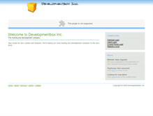Tablet Screenshot of developmentbox.com